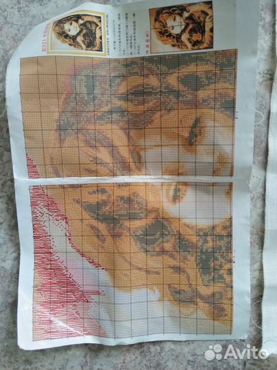 Вышивка набор (начат)