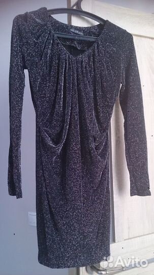 Нарядное платье мини. Люрекс. р. 40-42
