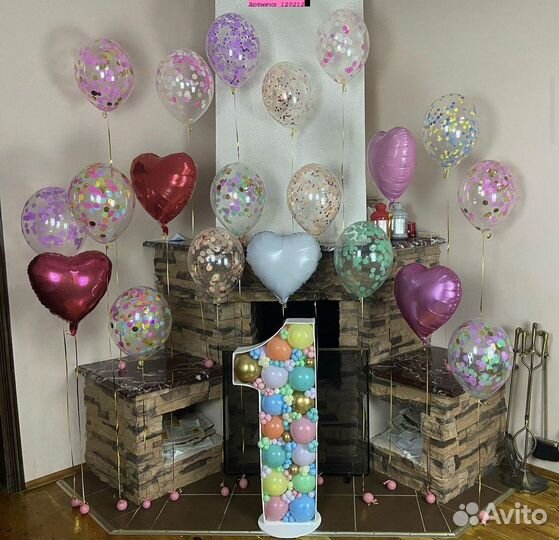 Воздушные(гелиевые)шары на День Рождения, Доставка