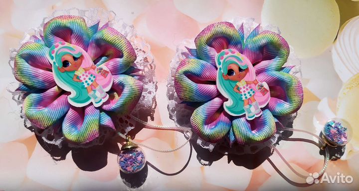 Резиночки для волос ручной работы