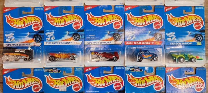 Hot Wheels издания раритеты 1988/1997 год