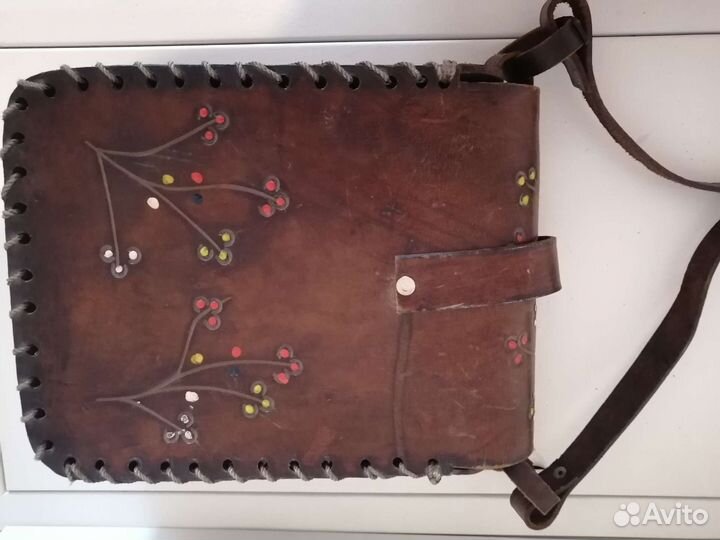 Сумка натуральная кожа винтаж