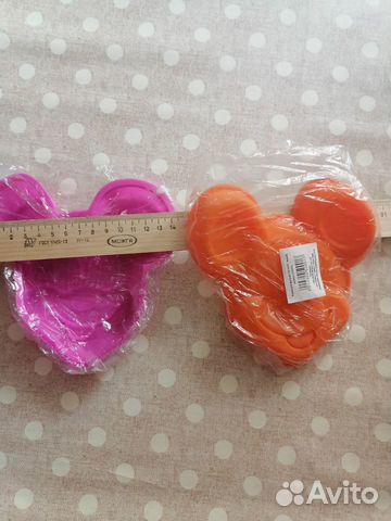 Силиконовая форма для кексов Микки Маус