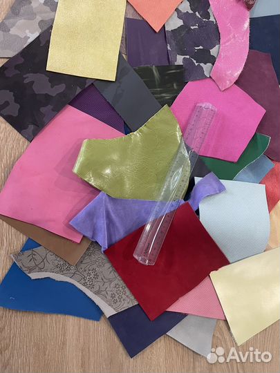 Обрезки натуральной кожи