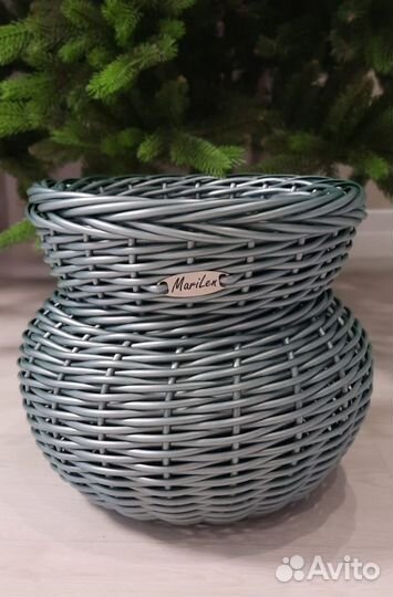 Ротанг (Гатчина) Зеленый перламутр 6 мм