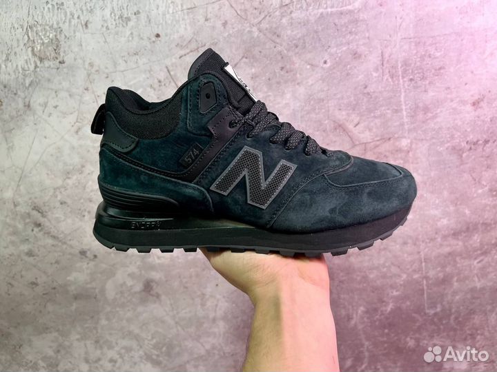 Кроссовки New Balance 574 stone island с мехом