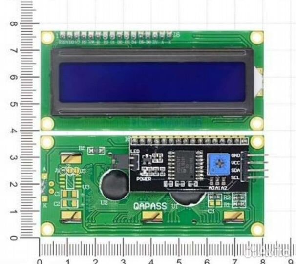 LCD дисплей 1602 I2C HD44780