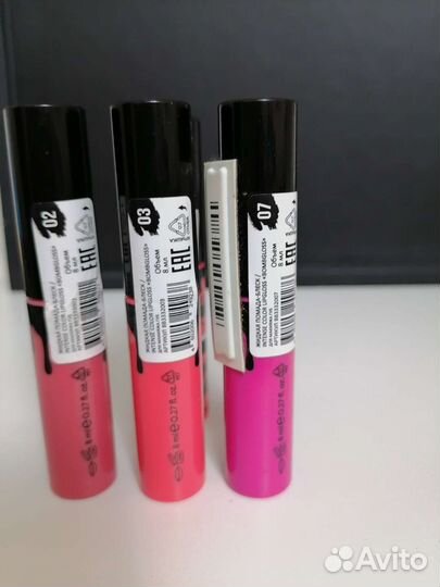 Жидкая помада-блеск Beauty bomb, 02,03,07