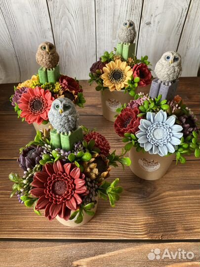 День учителя Мини букет из мыла