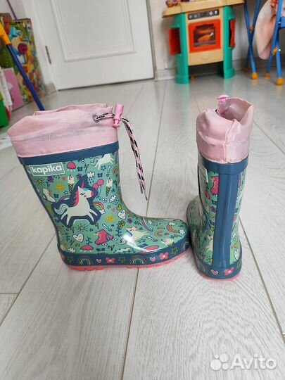 Резиновые сапоги для девочки 27 р-р