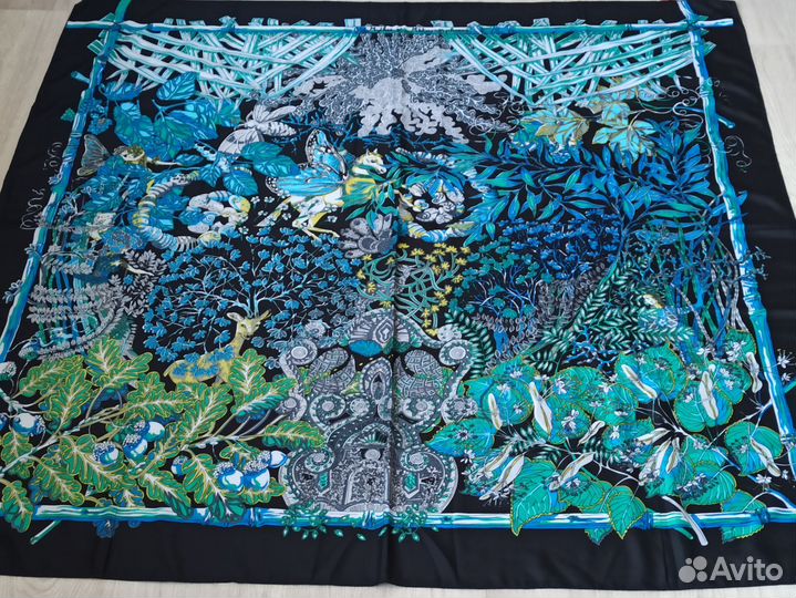 Платок Шаль Hermes Шелковый