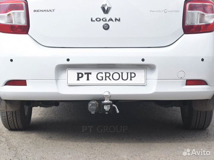 Фаркоп под квадрат Renault Logan Stepway, 2018+ пт