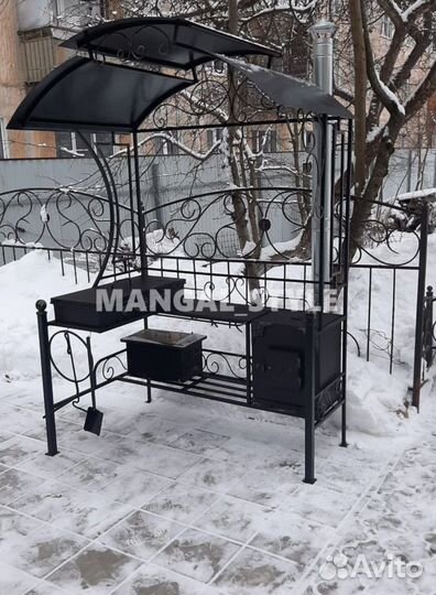 Мангал с крышей