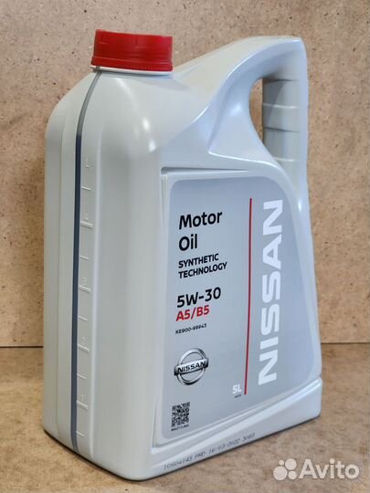 Моторное масло Nissan 5W-30, 5л