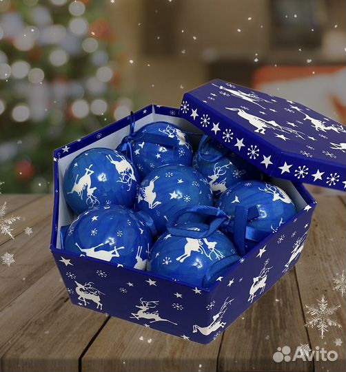 Набор елочных игрушек новогодрих шаров