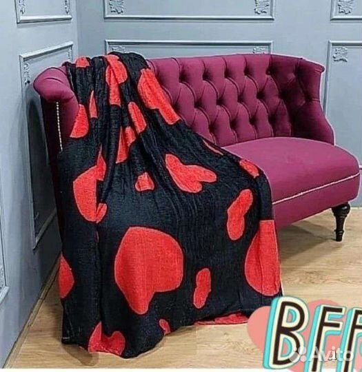 Плед флисовый новый