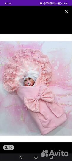 Конверт на выписку весна