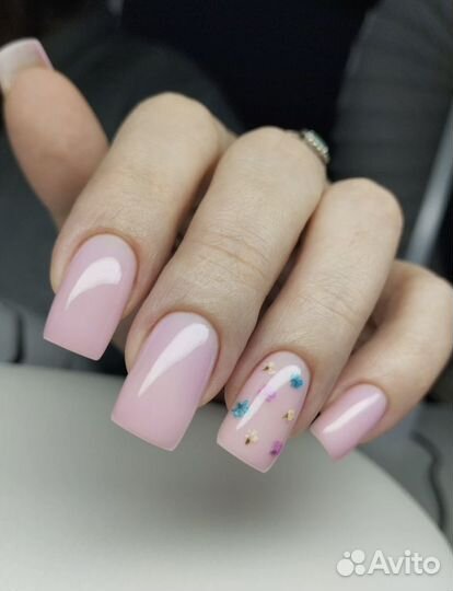 Комбинированный маникюр наращивание крейзи