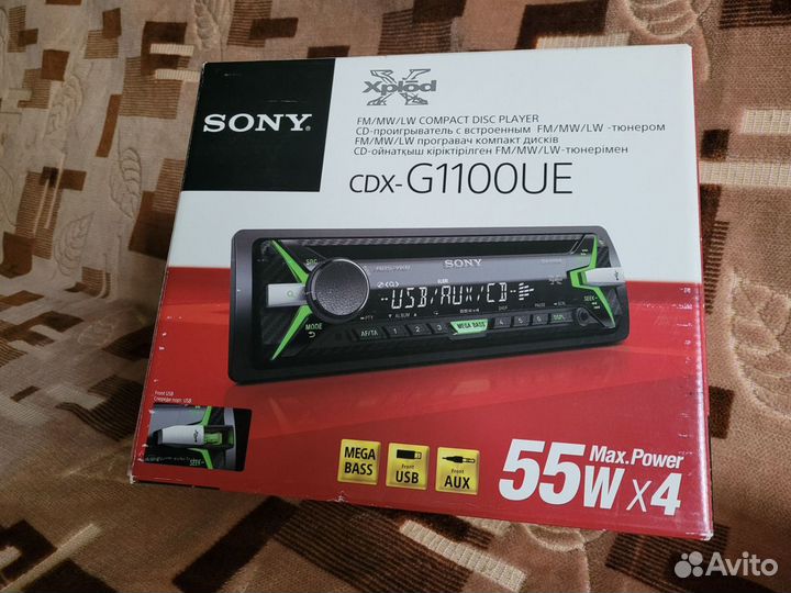 Автомагнитола sony cdx-g1100ue