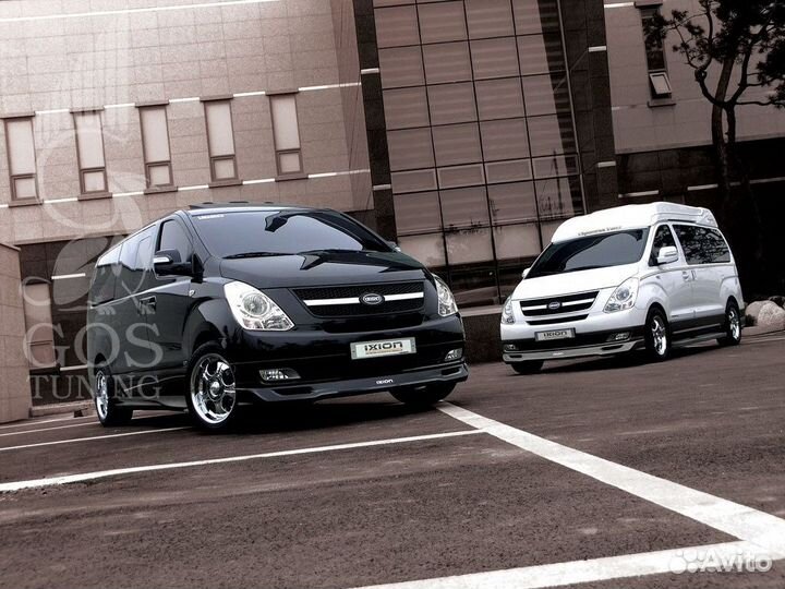 Накладка переднего бампера Hyundai Grand Starex H1