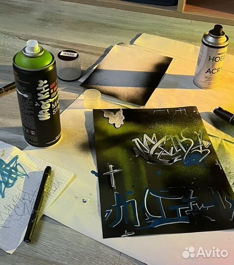Картина в стиле граффити на заказ