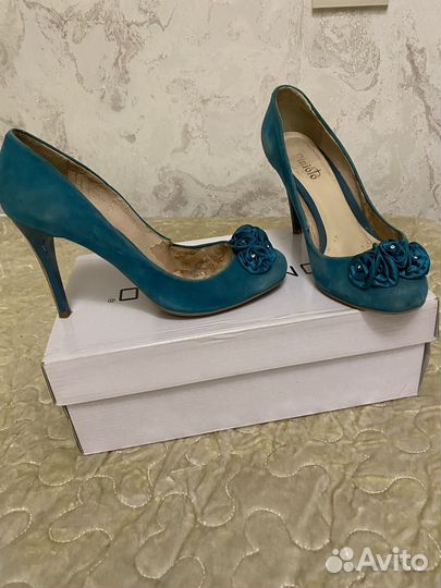 Туфли 37 размер разные натуральн кожа