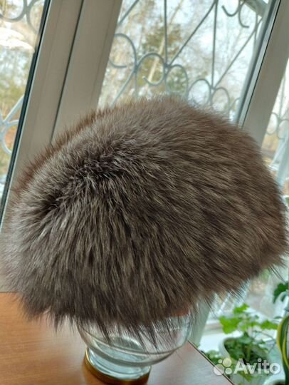 Шапка из чернобурки женская за 3ооо т, с
