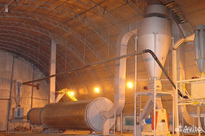 Барабанный сушильный агрегат авм мод. 1,5