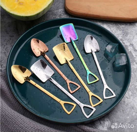 Набор десертных ложек Лопатка в подарочной коробке