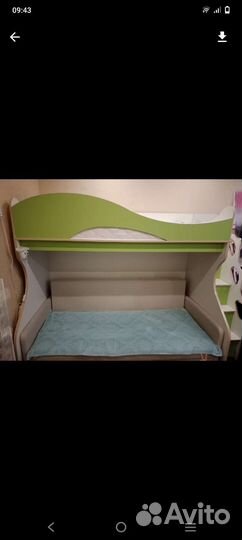 Кровать чердак с матрасом