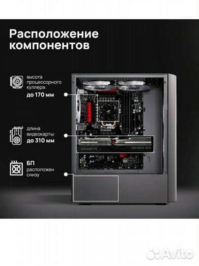 Игровой корпус для пк с вентиляторами