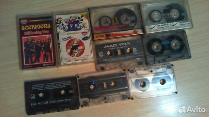 Аудио кассеты с записью Б/у