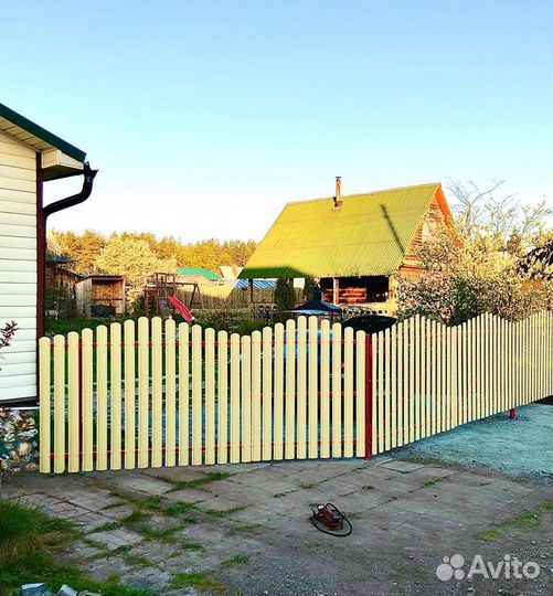 Монтаж забора