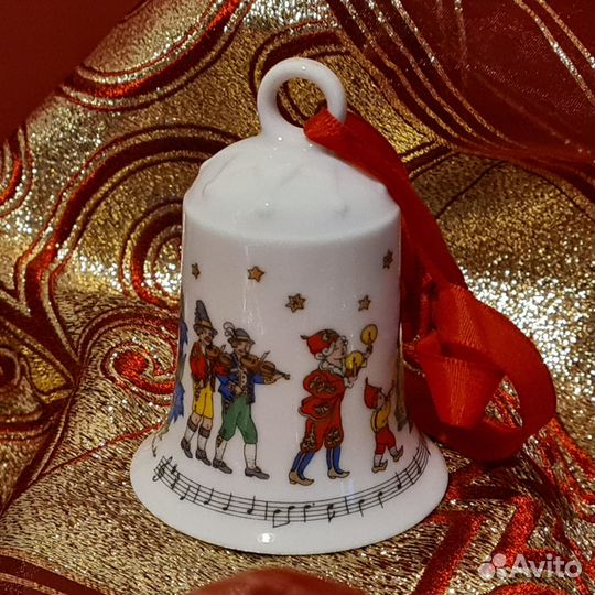 Колокольчик новогодний Hutschenreuther, Германия