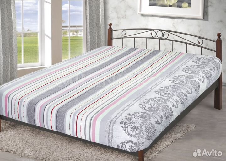 Простыня на резинке Поплин