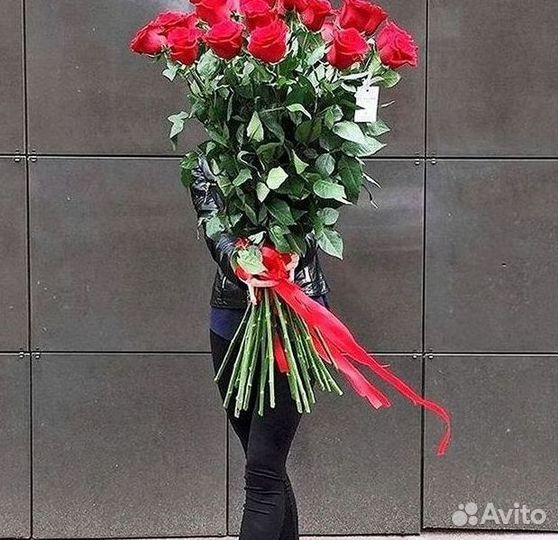 Метровые розы 110 120 130 140 150 Доставка цветов