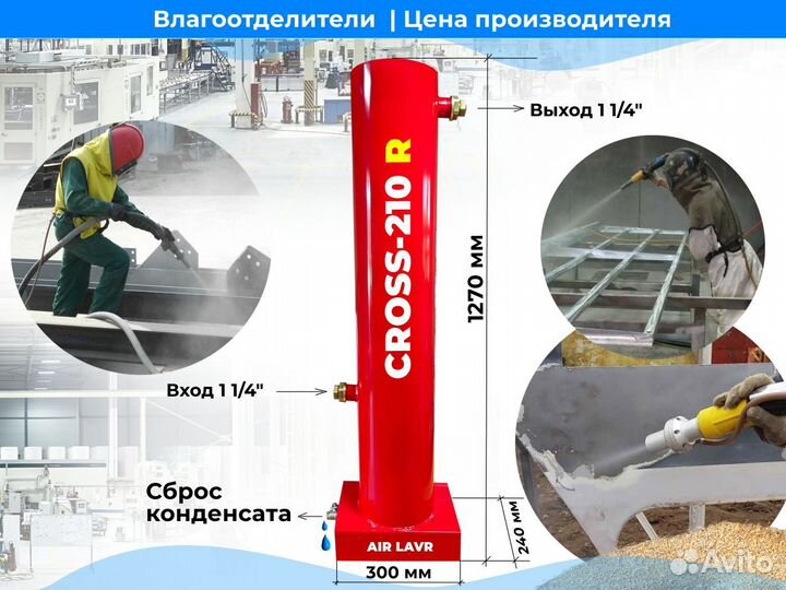 Влагоотделитель cross-210R 6300 л/м