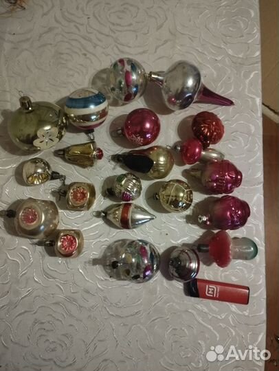 Новогодние игрушки СССР по штучно