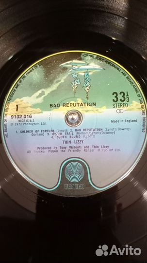 Thin Lizzy.BAD reputation lp