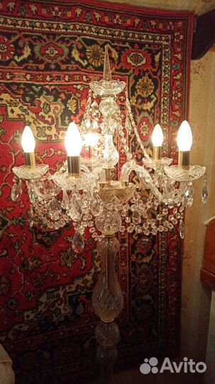 Торшер хрустальный