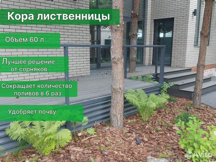 Мульча из коры лиственницы