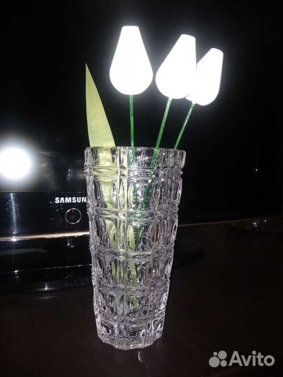 Хрустальная ваза для цветов