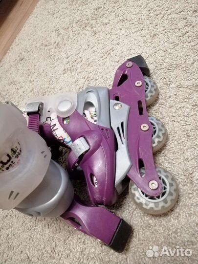 Роликовые коньки детские раздвижные