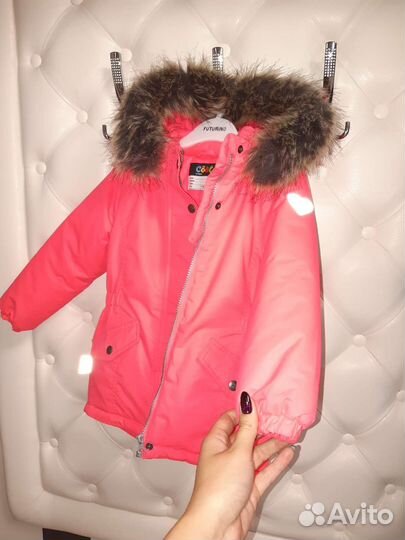 Парка/куртка для девочки теплая