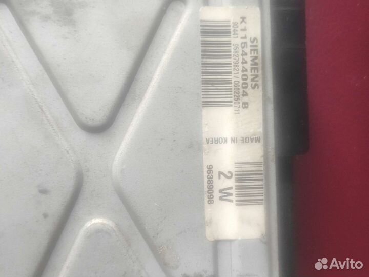 Эбу daewoo матиз