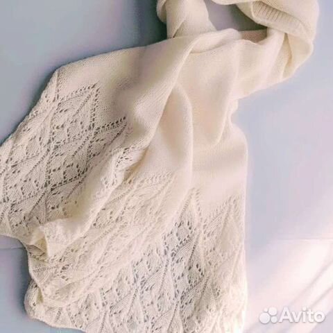 Шарф вязанный из кашемира