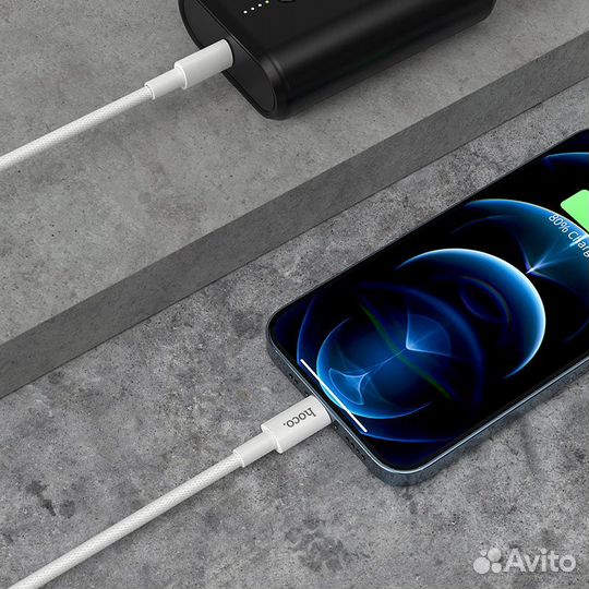 Кабель Lightning USB-C, быстрая зарядка 20W