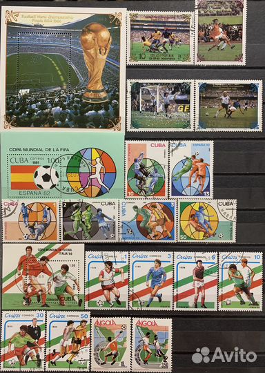 Почтовые марки Футбол