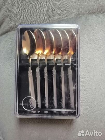 Чайные ложки СССР серебро, мельхиор, позолота