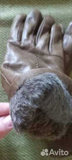 Перчатки зима мех Испания жен. кожа новые 6-6,5
